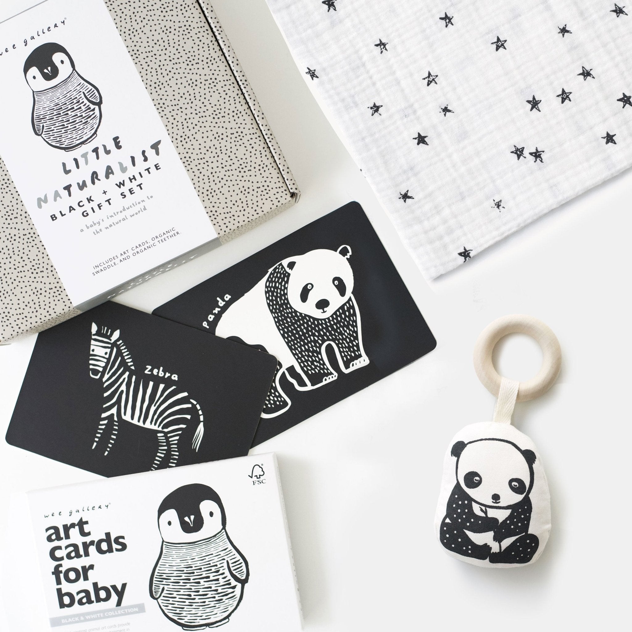 Newborn Baby Gift Set - Black + White - Cultr. by Created for Culture asianowned aapimarketplace asianownedkids asianownedkidsproducts asianownedbrands