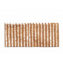 Oak Brown Stripes Cotton Wax Block Printed Zero Waste Envelope Pouch