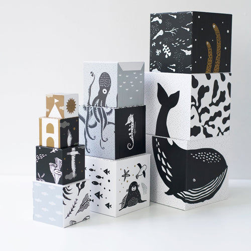 Nesting Blocks - Ocean Animals - Cultr. by Created for Culture asianowned aapimarketplace asianownedkids asianownedkidsproducts asianownedbrands