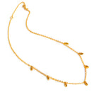 RICE Bead Thin Chain Strand Necklace | 18K Gold Over Sterling Silver