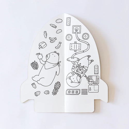 Rocket Shaped Giant Coloring Book - Cultr. by Created for Culture asianowned aapimarketplace asianownedkids asianownedkidsproducts asianownedbrands