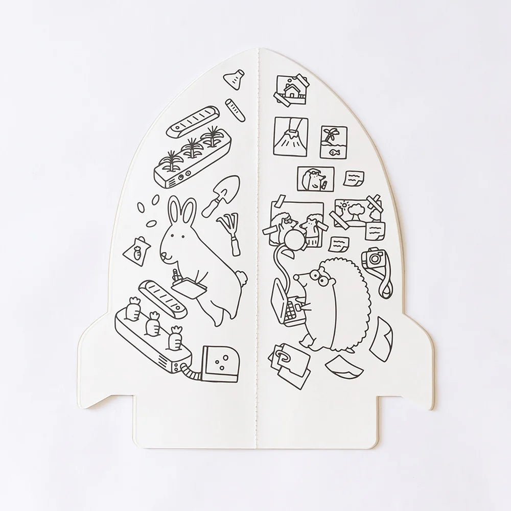 Rocket Shaped Giant Coloring Book - Cultr. by Created for Culture asianowned aapimarketplace asianownedkids asianownedkidsproducts asianownedbrands