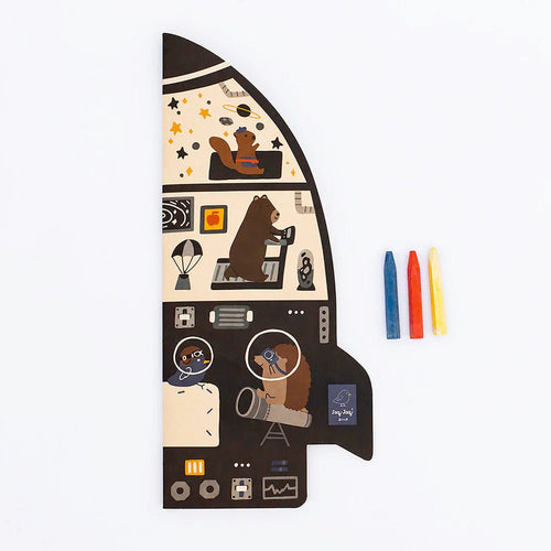 Rocket Shaped Giant Coloring Book - Cultr. by Created for Culture asianowned aapimarketplace asianownedkids asianownedkidsproducts asianownedbrands