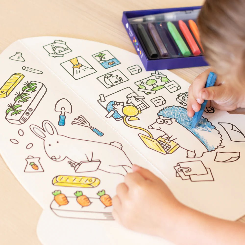 Rocket Shaped Giant Coloring Book - Cultr. by Created for Culture asianowned aapimarketplace asianownedkids asianownedkidsproducts asianownedbrands