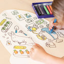 Rocket Shaped Giant Coloring Book - Cultr. by Created for Culture asianowned aapimarketplace asianownedkids asianownedkidsproducts asianownedbrands