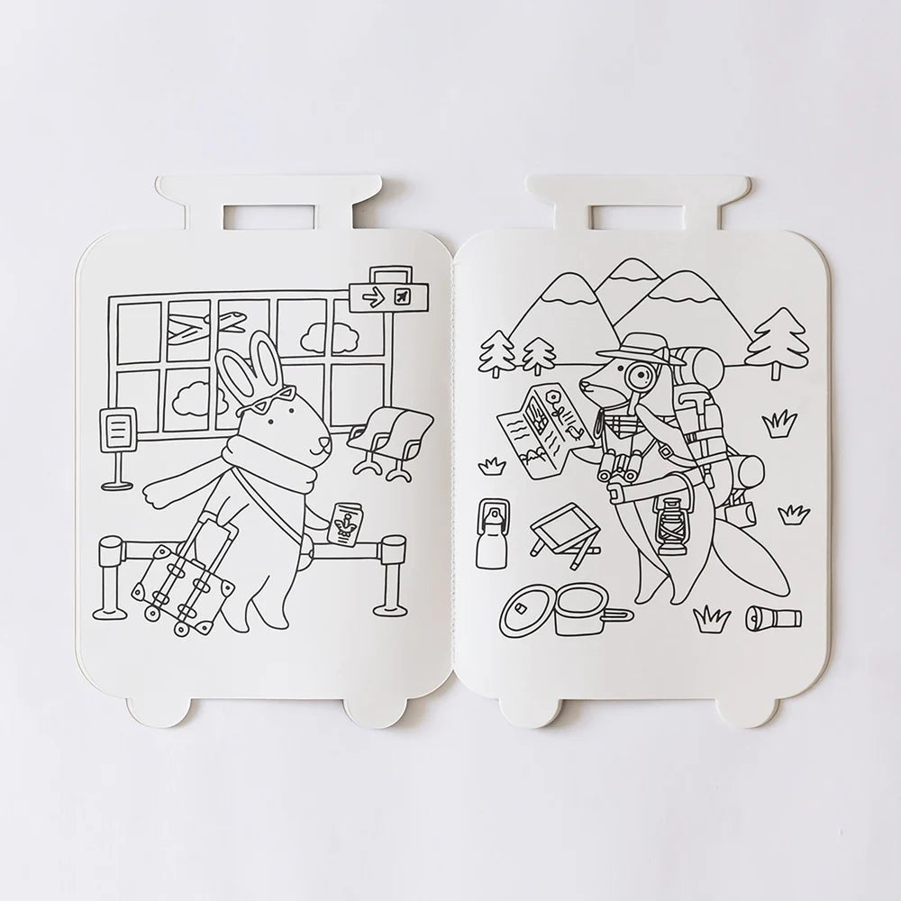 Suitcase Shaped Giant Coloring Book - Cultr. by Created for Culture asianowned aapimarketplace asianownedkids asianownedkidsproducts asianownedbrands