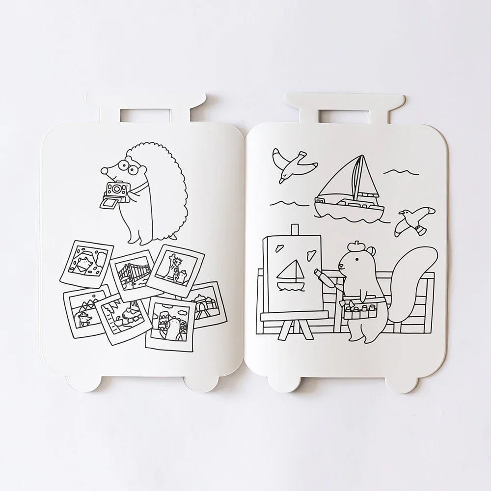 Suitcase Shaped Giant Coloring Book - Cultr. by Created for Culture asianowned aapimarketplace asianownedkids asianownedkidsproducts asianownedbrands