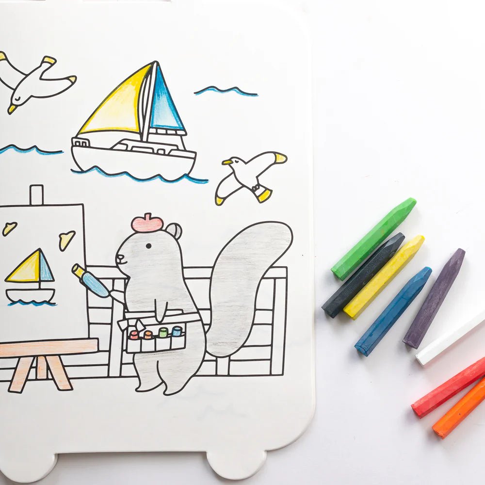 Suitcase Shaped Giant Coloring Book - Cultr. by Created for Culture asianowned aapimarketplace asianownedkids asianownedkidsproducts asianownedbrands