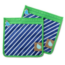 Food Storage and Reusable Food Snack Bags, Set of 2, Perfect Pouch - Navy Stripe - Cultr. by Created for Culture asianowned aapimarketplace asianownedkids asianownedkidsproducts asianownedbrands