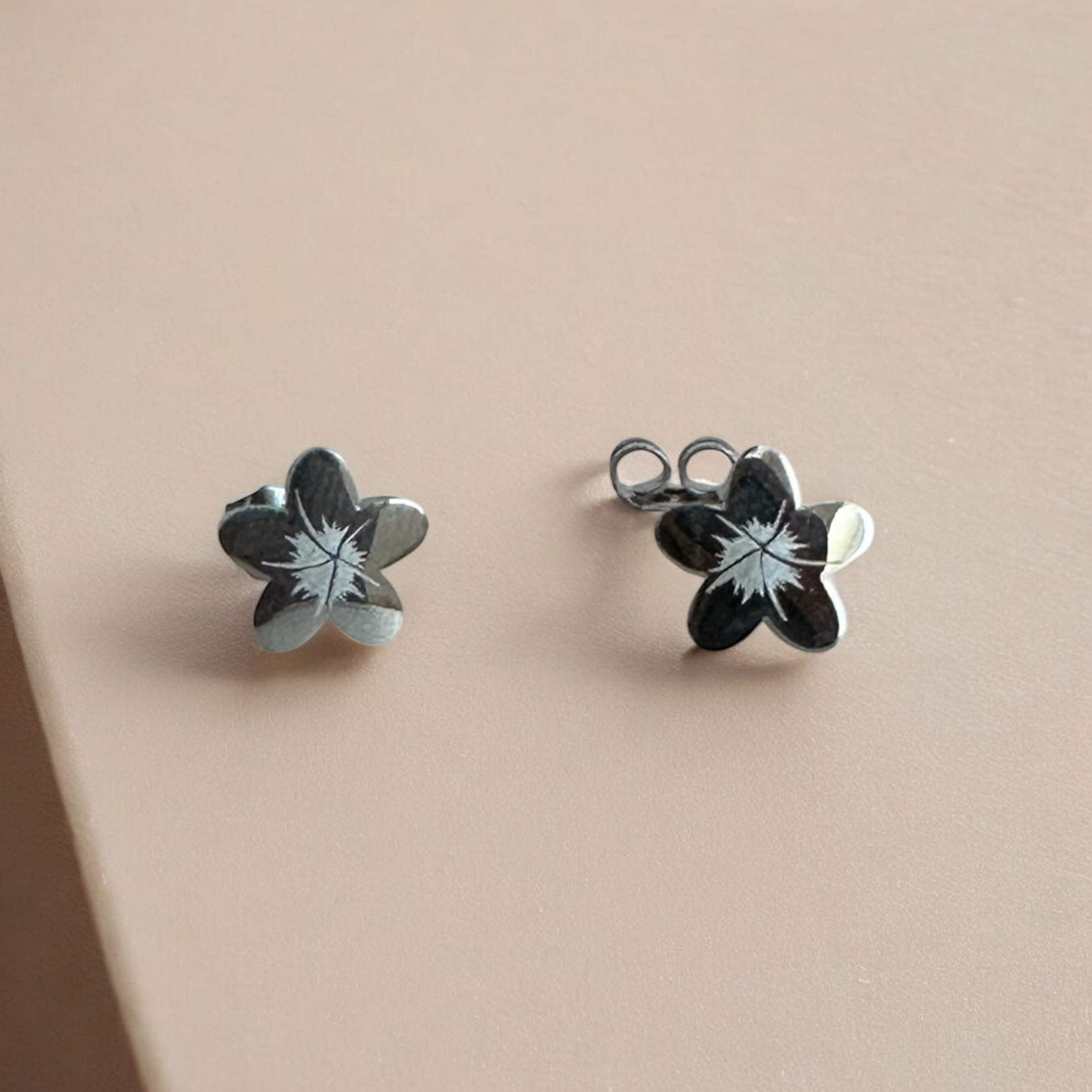 Plumeria Flower Studs