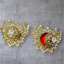Handmade Designer Lotus Shaped Kundan Dibbies/Sindoor Daani/Trinket Box