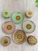 Minakari Thali / Minakari Stainless Steel Box - Housewarming Gift/Hostess Gift