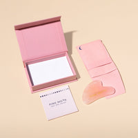 Rose Quartz Gua Sha Facial Toolkit - Cultr. by Created for Culture Pink Moon #aapimarketplace# #asianownedproduct#