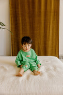 ☀️ Organic Play Set — Long Sleeve + Pants in Green