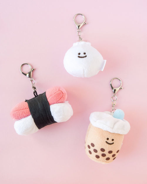 Mini Boba Milk Tea Bag Charm Plushie Keychain - Cultr. by Created for Culture asianowned aapimarketplace asianownedkids asianownedkidsproducts asianownedbrands