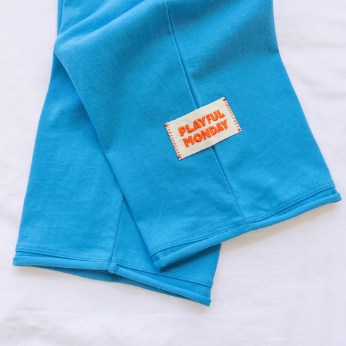 ☀️ Organic Play Set — Long Sleeve + Pants in Blue