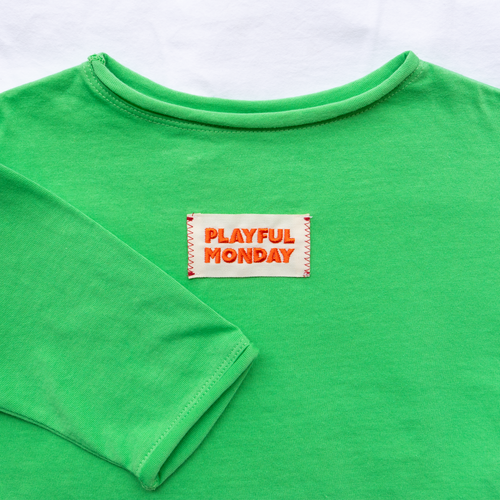 ☀️ Organic Play Set — Long Sleeve + Pants in Green
