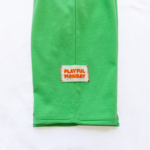 ☀️ Organic Play Set — Long Sleeve + Pants in Green