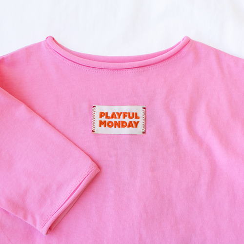 ☀️ Organic Play Set — Long Sleeve + Pants in Pink
