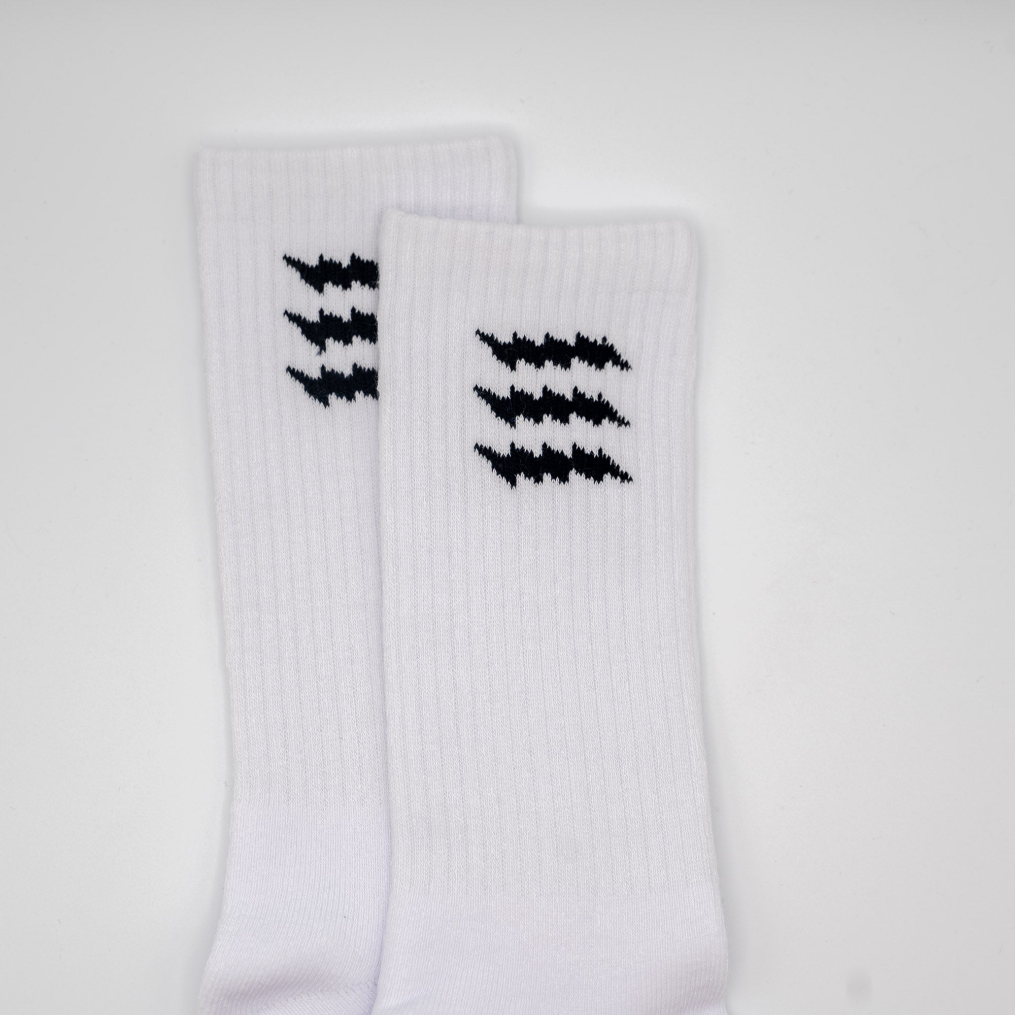 Stay Rad Crew Sock - White