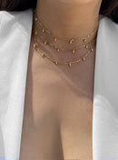 RICE Bead Chain Minimalist Necklace
