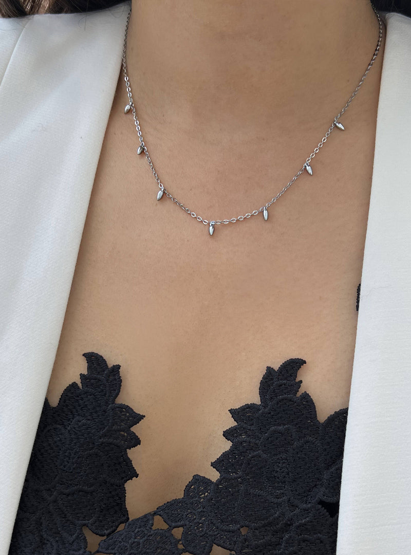 RICE Bead Chain Minimalist Necklace