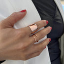 NOODLE Wavy Stacking Ring | 18K Rose Gold Over Sterling Silver