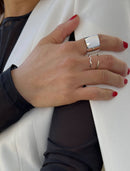 NOODLE Wavy Stackable Ring | Sterling Silver