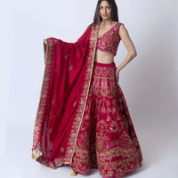 Regal Magenta Lehenga