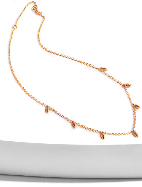 RICE Bead Chain Minimalist Necklace