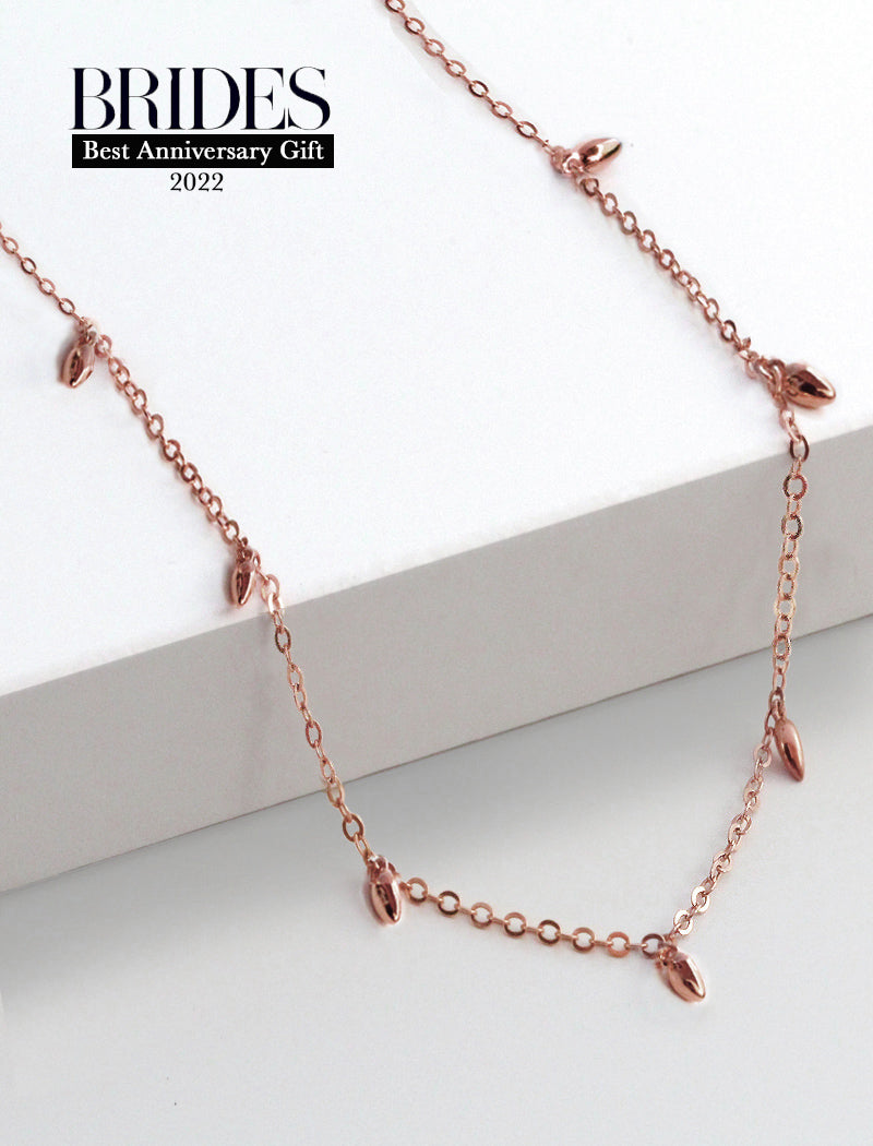 RICE Bead Chain Minimalist Necklace