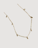 RICE Bead Chain Strand Necklace | Sterling Silver