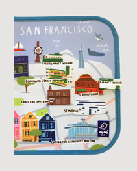San Francisco Dry Erase Wipe Fold + Go Place Mat and Chalk Mat