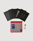 5 Dry Erase Montessori Chalk Board Set for Preschool-Fun Games