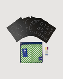5 Dry Erase Montessori Chalk Board Set for Preschool- Shapes + Numbers