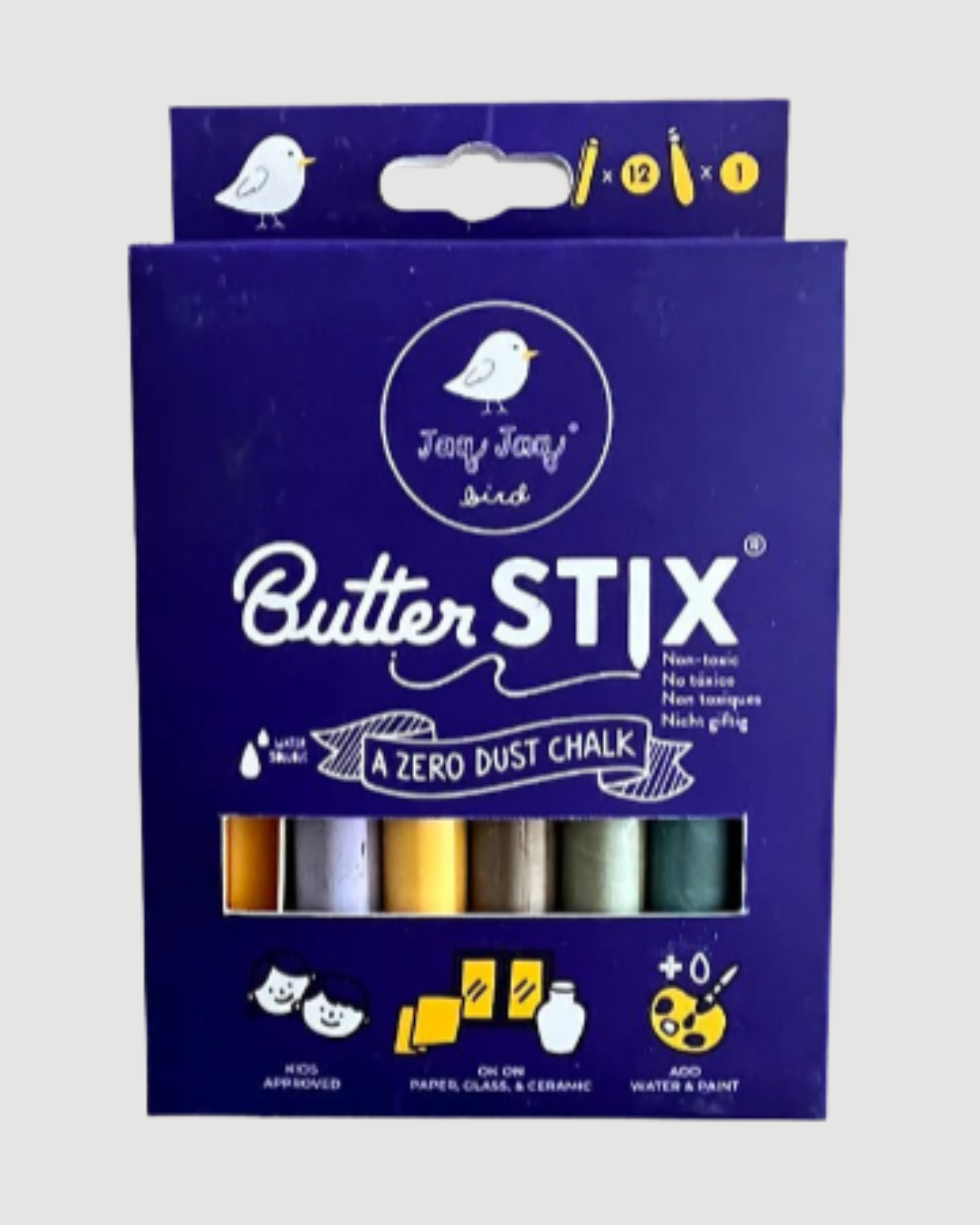 ButterStix® Pastels (12pcs + Holder)