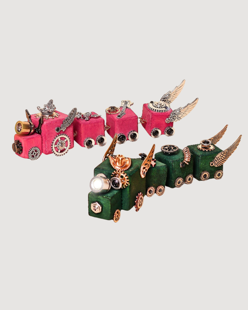 DIY Timber Train Kit – Build a Wooden Train with LED Light, Fun Accessories, Home and Office Décor