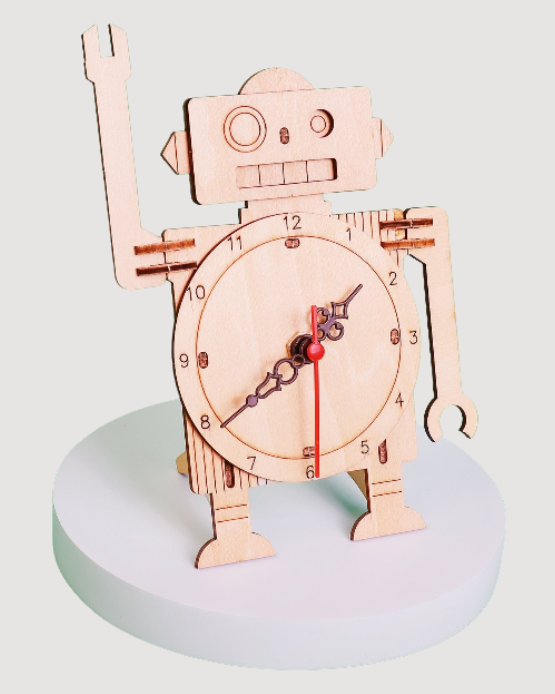 Robot Clock DIY Kit, Educational STEM Toy