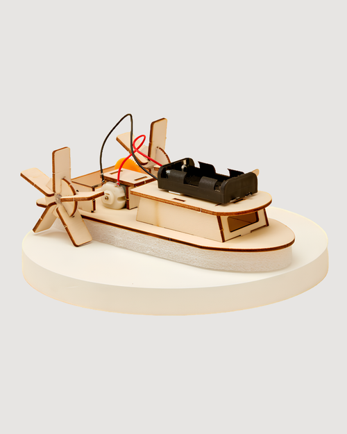 Paddlewheel Boat DIY Kit, Educational STEM Toy