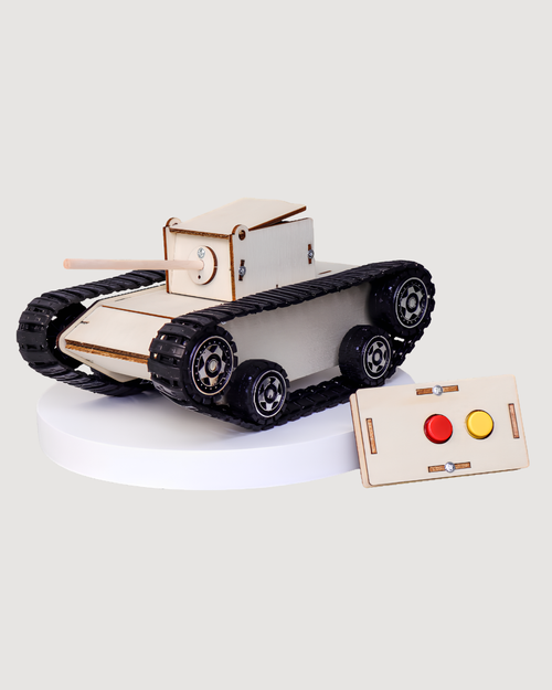 Remote-Controlled Tank DIY Kit, Educational STEM Toy