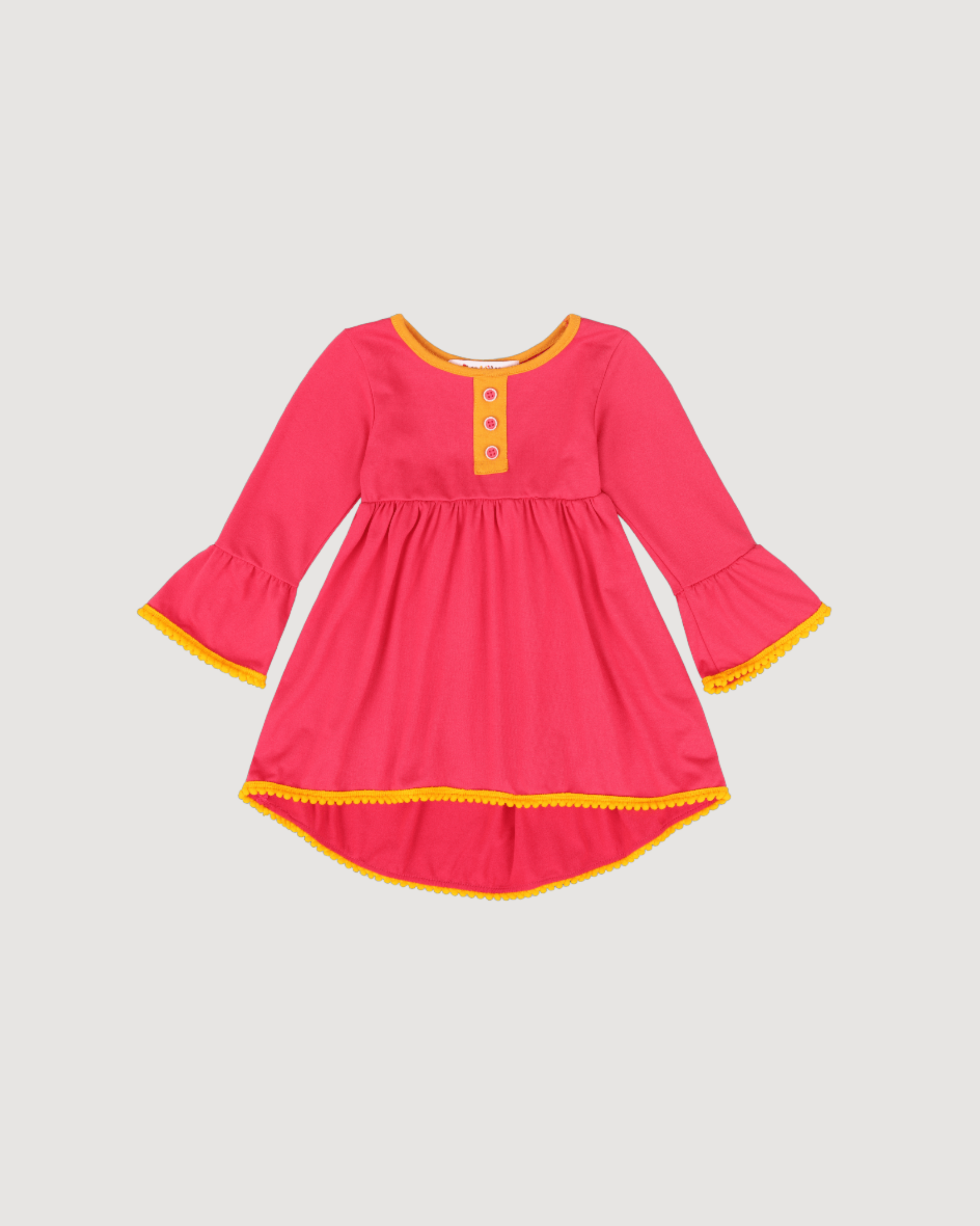 Infant Vestito Pom-pom Tunic Dress – Multicultural Cotton Toddler Outfit
