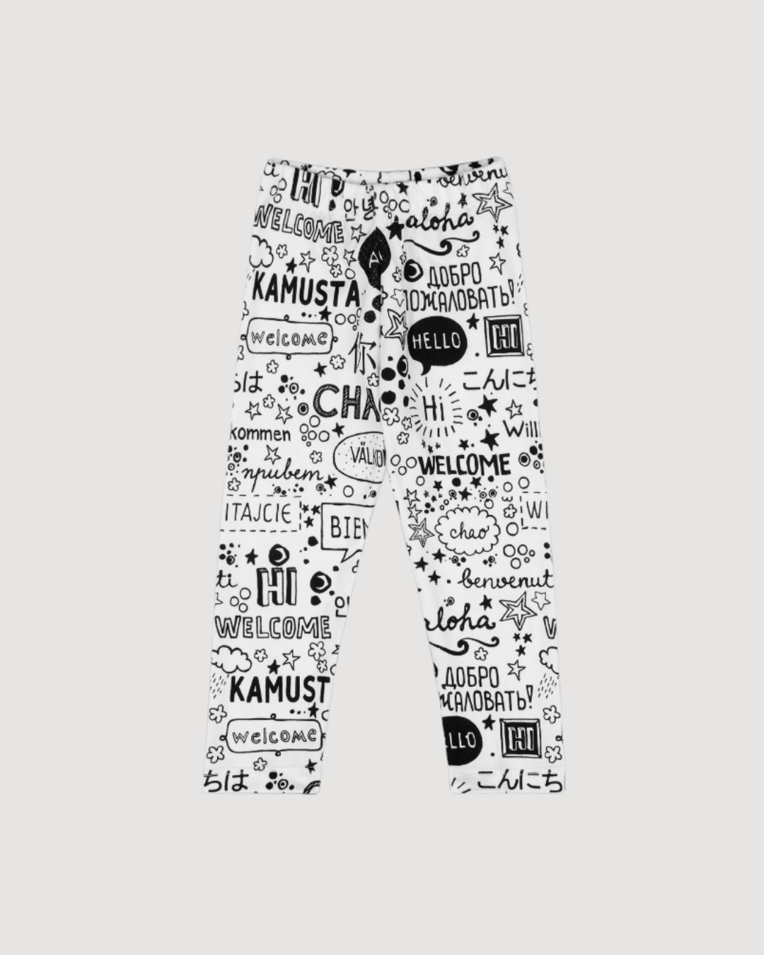Infant Hello Leggings - Cozy Multicultural Baby Pants