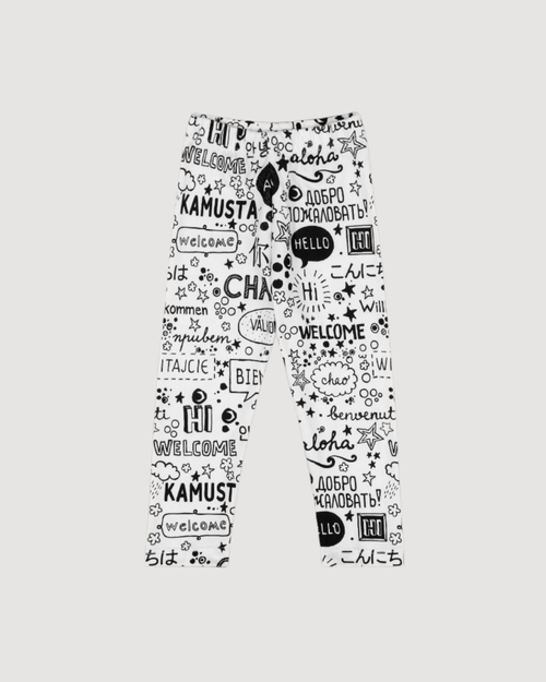 Infant Hello Leggings - Cozy Multicultural Baby Pants