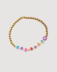 THE DAC BIET | 14k Gold-Filled Vietnamese Word Beaded Bracelet