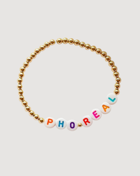 THE PHO REAL | 14k Gold-Filled Vietnamese Word Beaded Bracelet