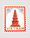 Vietnam Stamp Vinyl Sticker