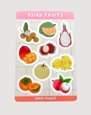 Asian Fruits Sticker Sheet