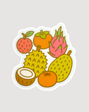 Asian Fruits Vinyl Sticker