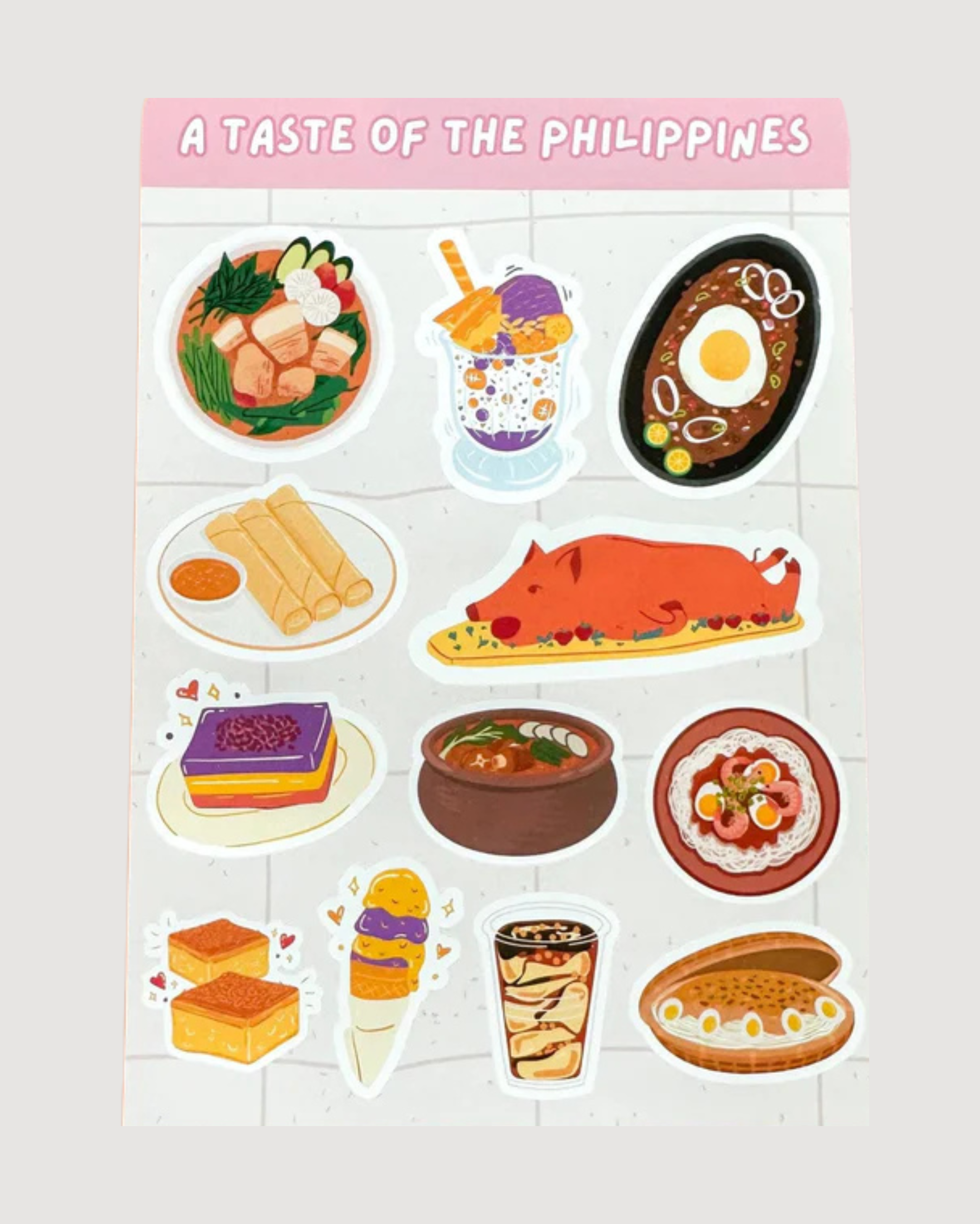 A Taste of the Philippines Sticker Sheet