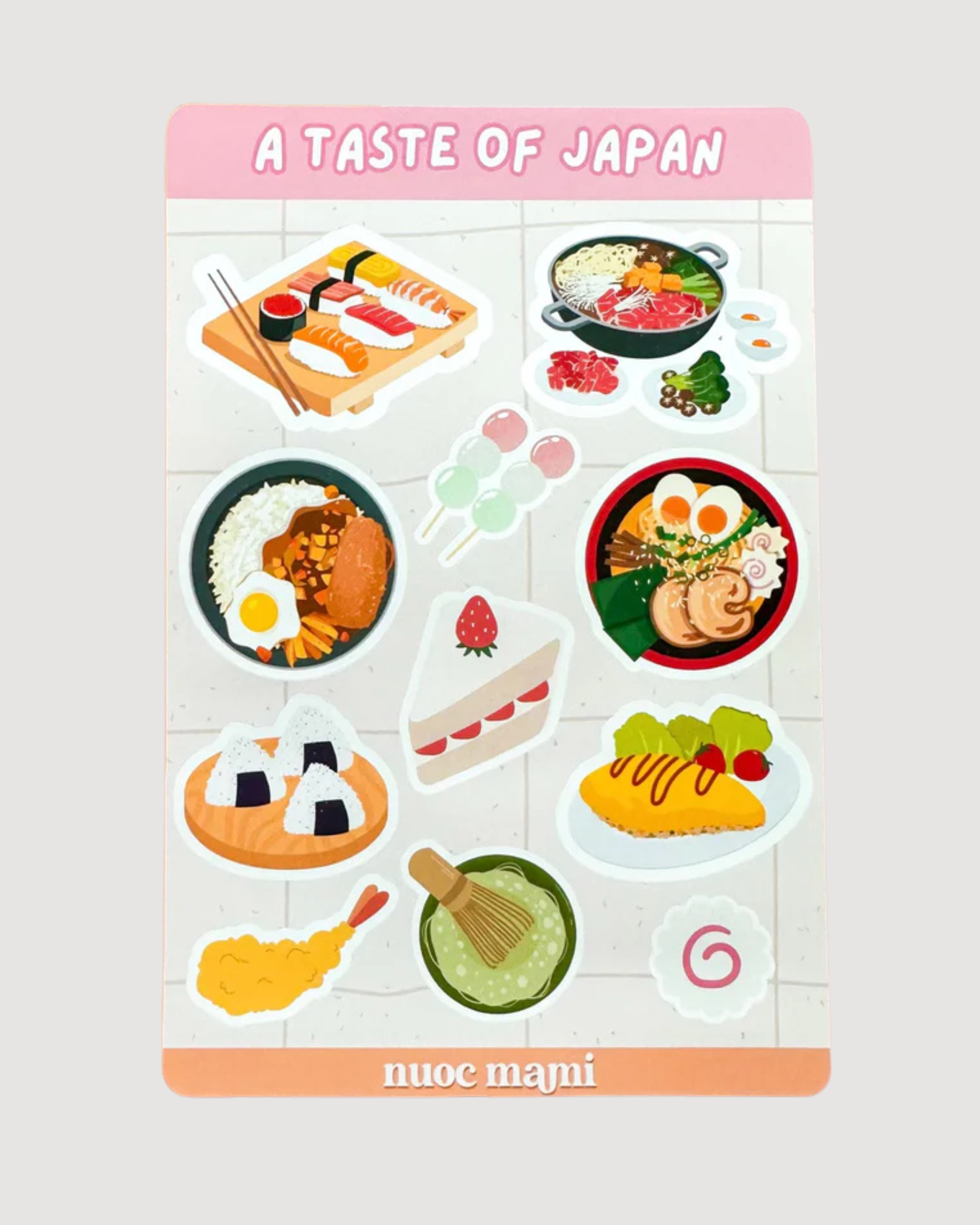 A Taste of Japan Sticker Sheet
